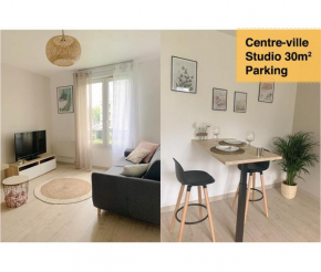 Chaleureux Studio 30m2 - Au pied de la Gare - PARKING